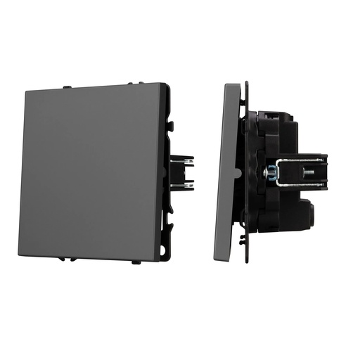 Механизм выключателя одноклавишный перекрёстный SWT-NOBE-MKX1-SFPL-GR (230V, 10A) (Arlight, -)