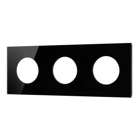 Рамка стеклянная FRM-GLARE-GC-3-BK (Arlight, -)