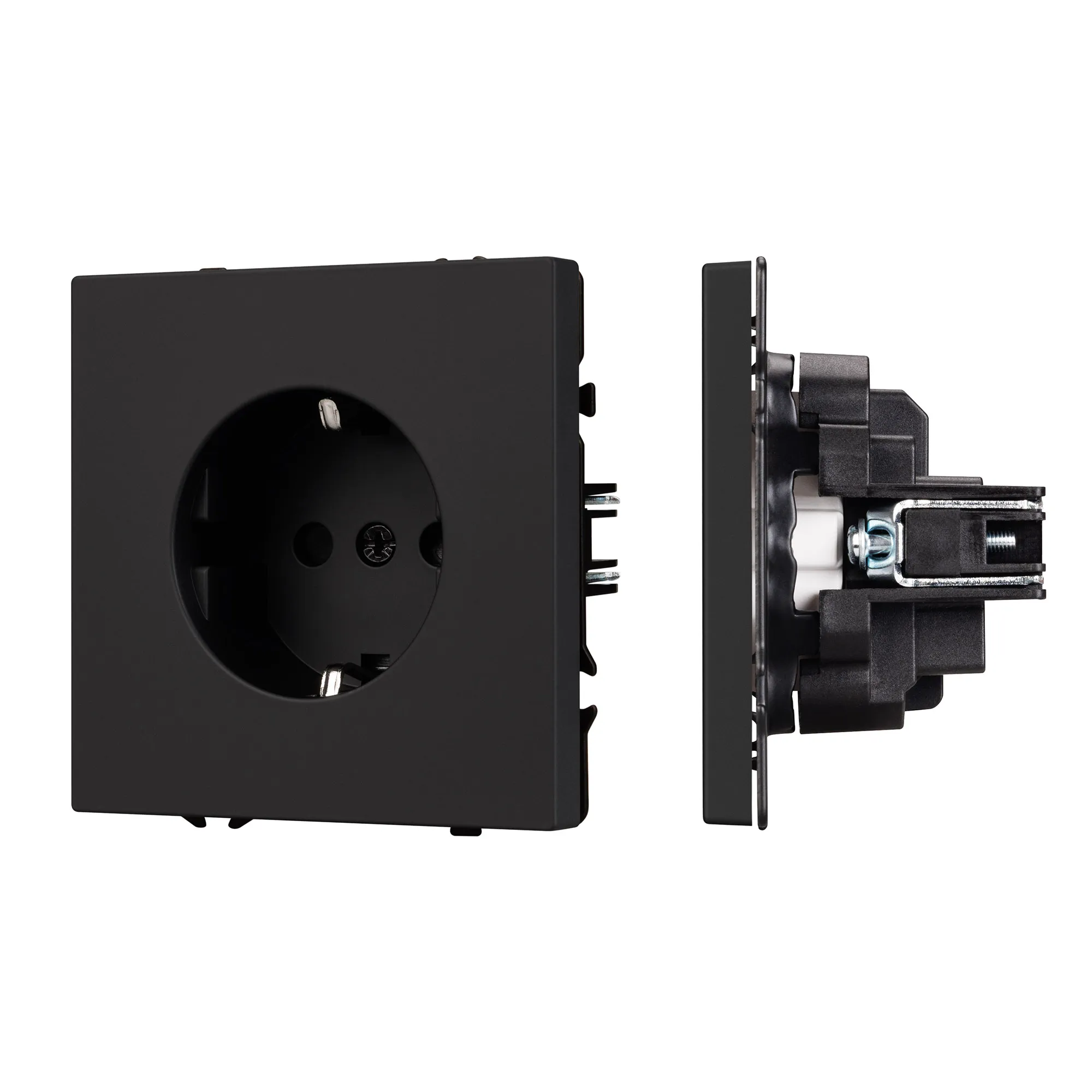 Механизм электрической розетки SCT-NOBE-MEU1-SFPL-BK (230V, 16A) (Arlight, -)