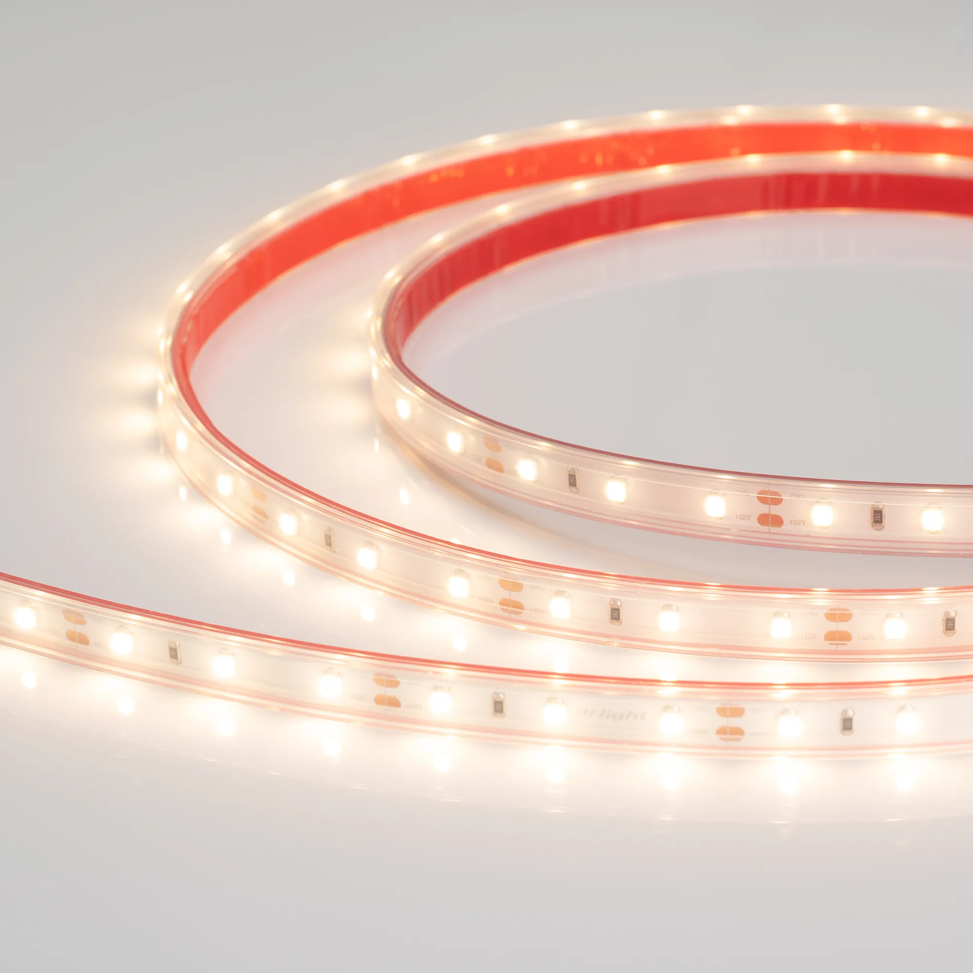 Лента светодиодная герметичная RTW-PS-A60-10mm 12V Warm3000 (4.8 W/m, IP67, 2835, 5m) (Arlight, 4.8 Вт/м, IP67) - изображение товара