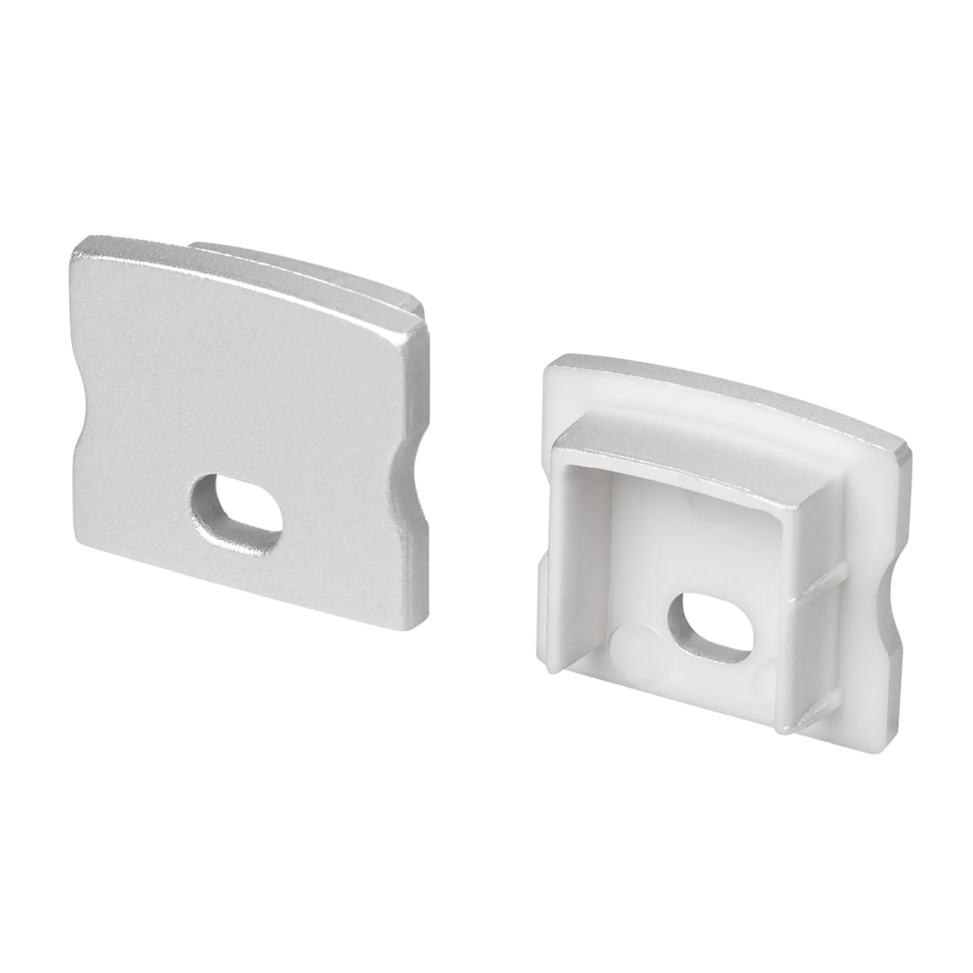 Заглушка LINE-1715 SILVER с отверстием (Arlight, Пластик)