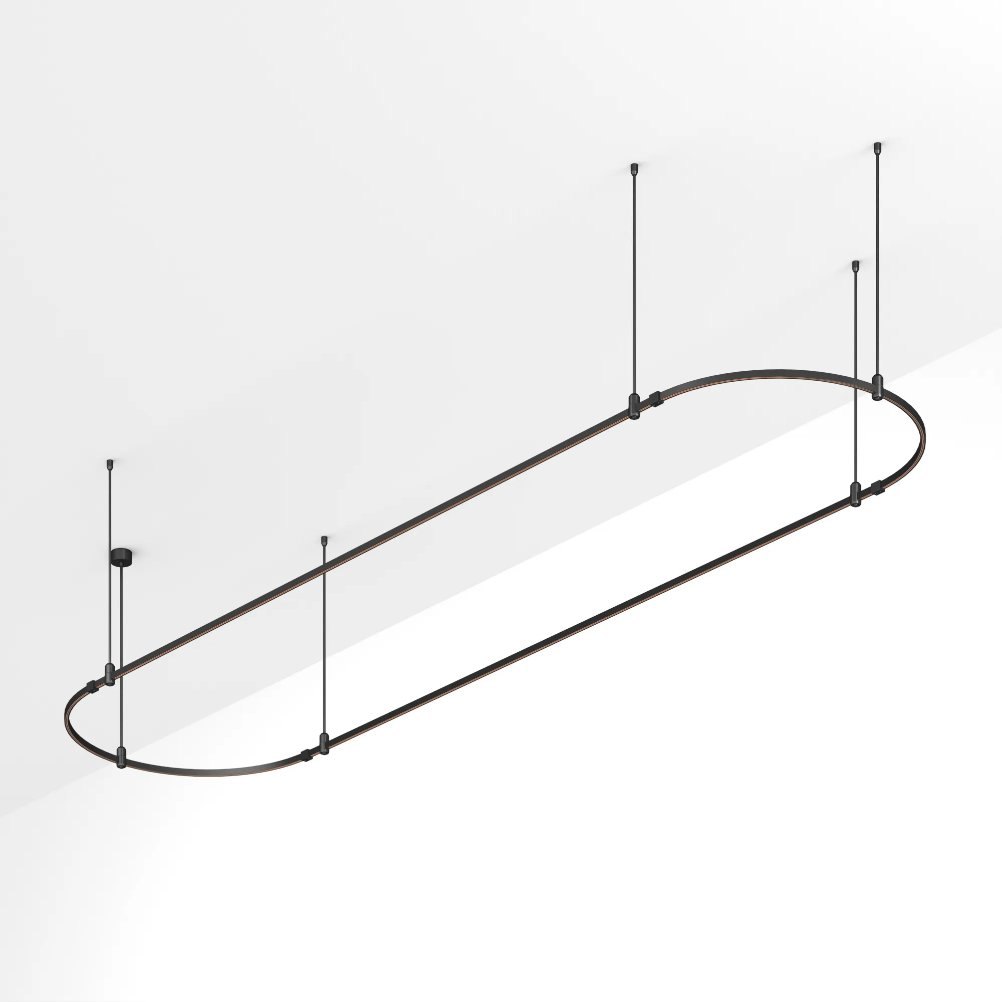 Трек ART-APRIORI-OVAL-ROD-800-4000x1000 (BK) (Arlight, IP20 Металл, 3 года)