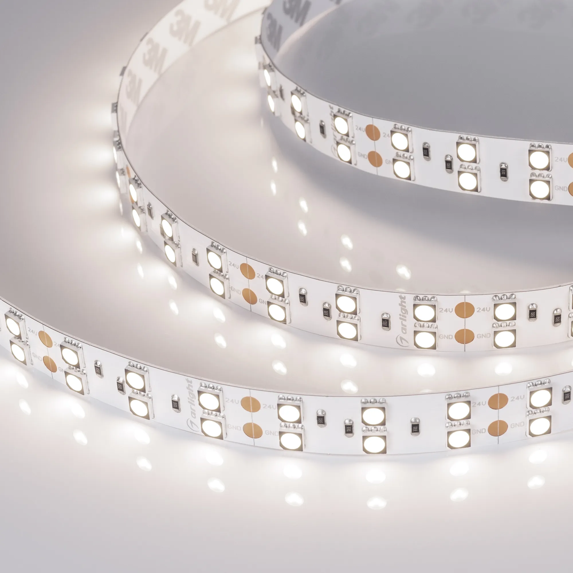 Лента светодиодная RT-B120-15mm 24V Day4000 CRI98 (28.8 W/m, IP20, 5060, 5m) (Arlight, 28.8 Вт/м, IP20) - изображение товара